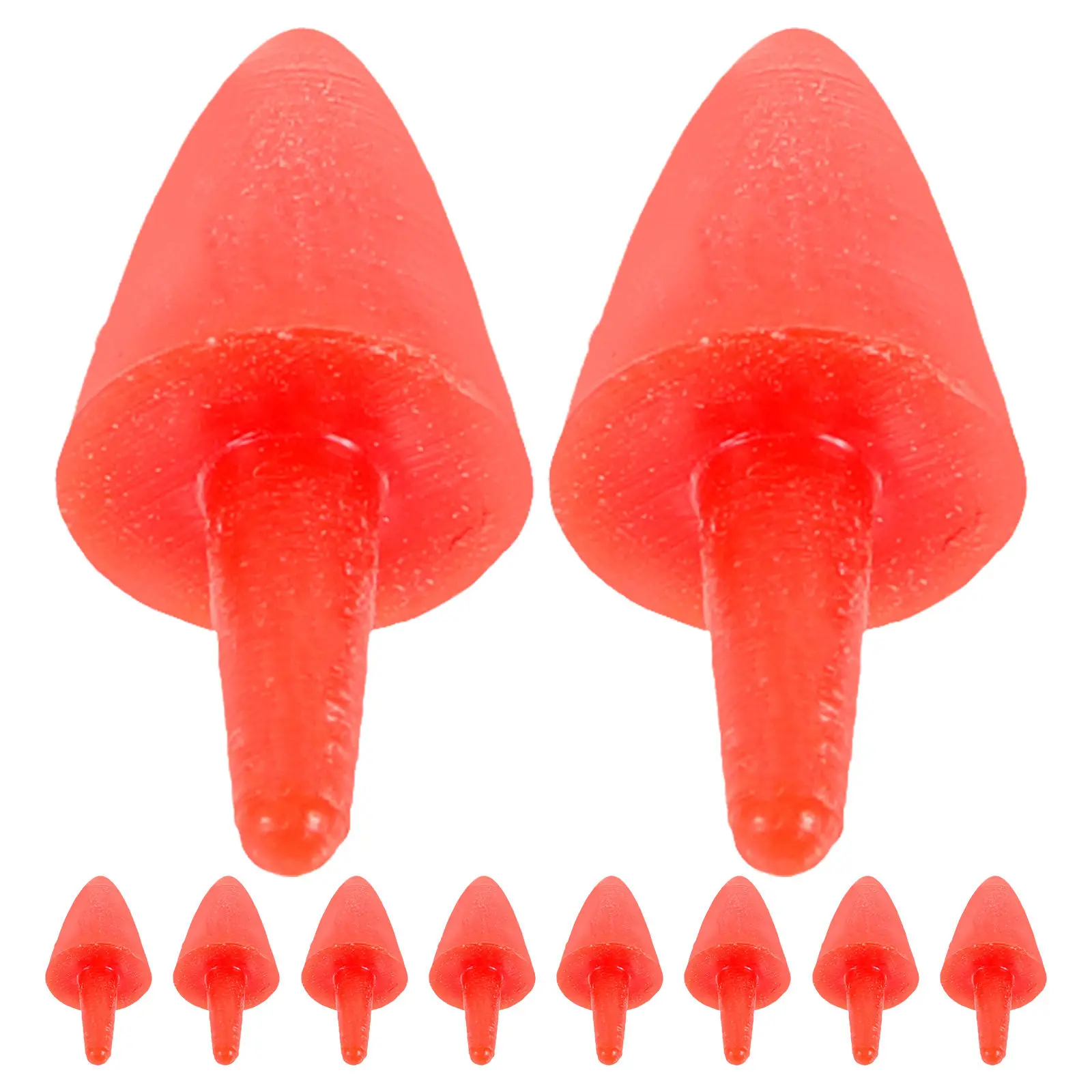 

200 шт. Носы для снеговиков, многофункциональные пластиковые заготовки для поделок, для рождественского декора, материалы для DIY и подарков ручной работы