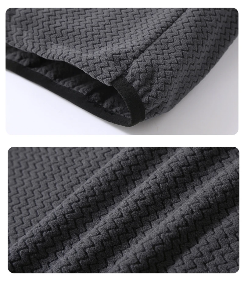 Autumn Winter Wave Fleece Plus Size Mountain Outdoor Men Thermal Locking Warm Fleece Half-Zip Pullover Sweatshirt190kg 12XL