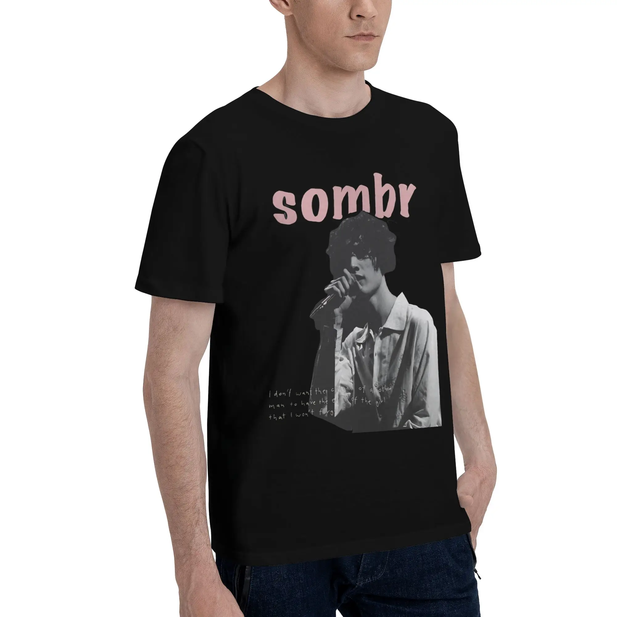 Sombr Youare The Reason World Tour 2026-2027 Outfit Unisex T Shirts Pure Cotton Tee Graphic Printing  T-shirt Clothes