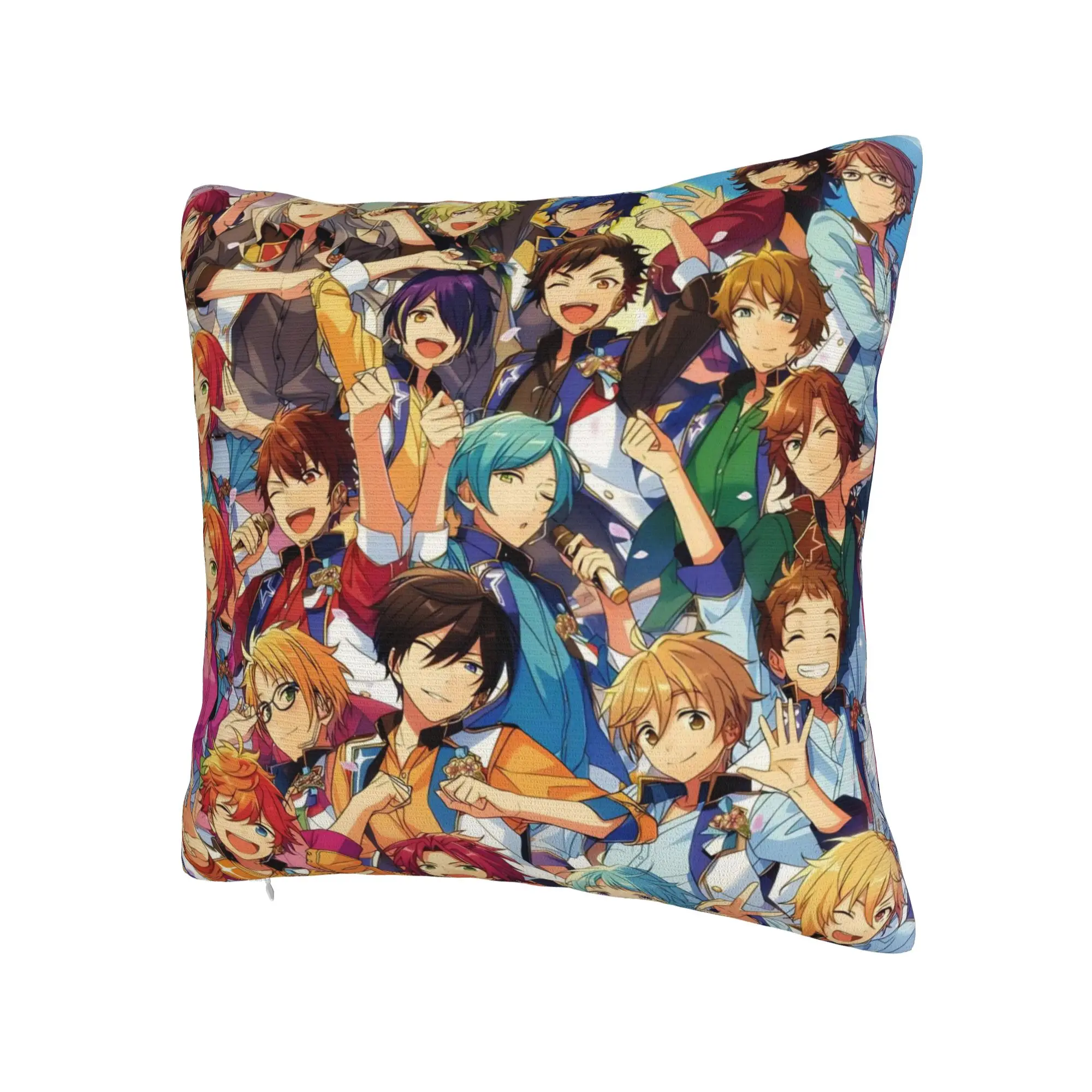 E-Ensemble-Stars Pillowcases Merchandise Printed Cushion Cover Decoration  Throw Pillow Case Cover Home Multi-Size