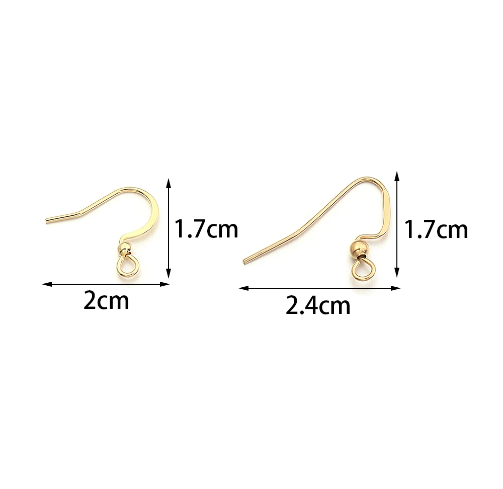 20/50 قطعة الفولاذ المقاوم للصدأ القرط السنانير القرط صنع عدة أقراط أجزاء المشبك DIY بها بنفسك مستلزمات صناعة المجوهرات