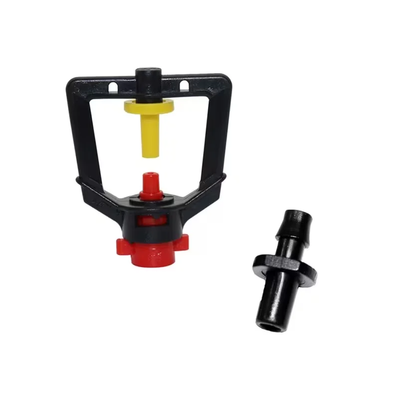10/20pcs Greenhouse Watering Sprinkler Dripper Drip Irrigation Garden Adjustable Mist Emitters Stake Micro Spray Rotating Nozzle