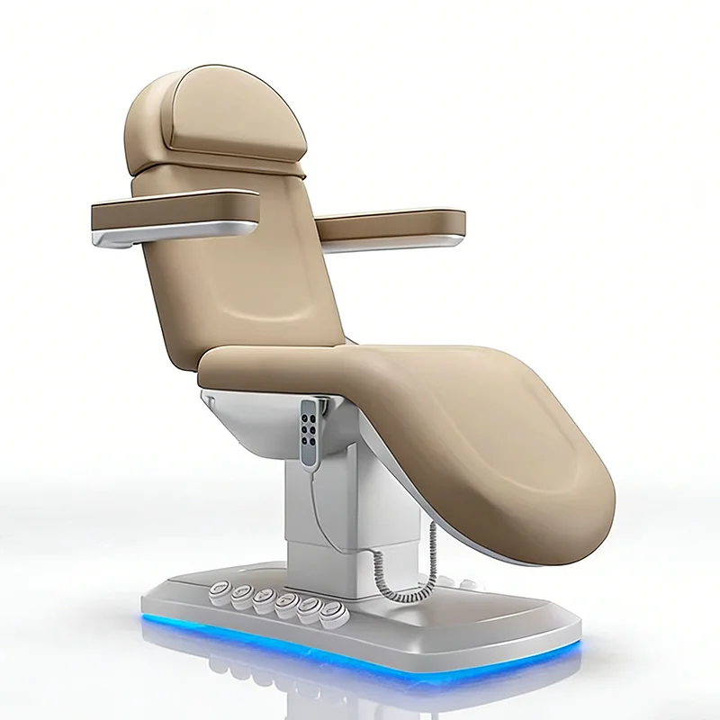 

High End Beauty Salon Furniture Foot Control Extension Massage Table Modern Luxury 3 Motors Electric Facial Spa Cosmetic Bed