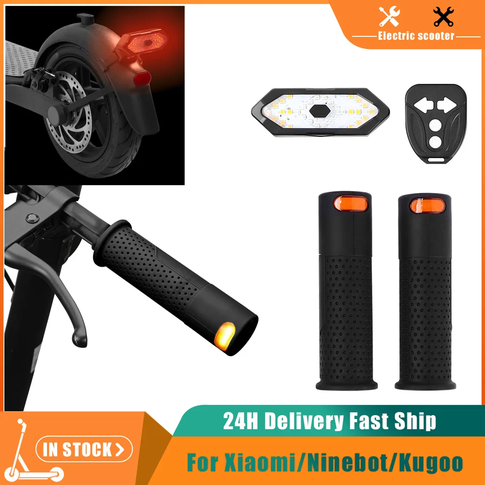

Handle Grips Turn Signal Warning Light for Xiaomi M365/Pro2/for Ninebot G30 G2 G65 E-Scooter Tail Light with Remote Control
