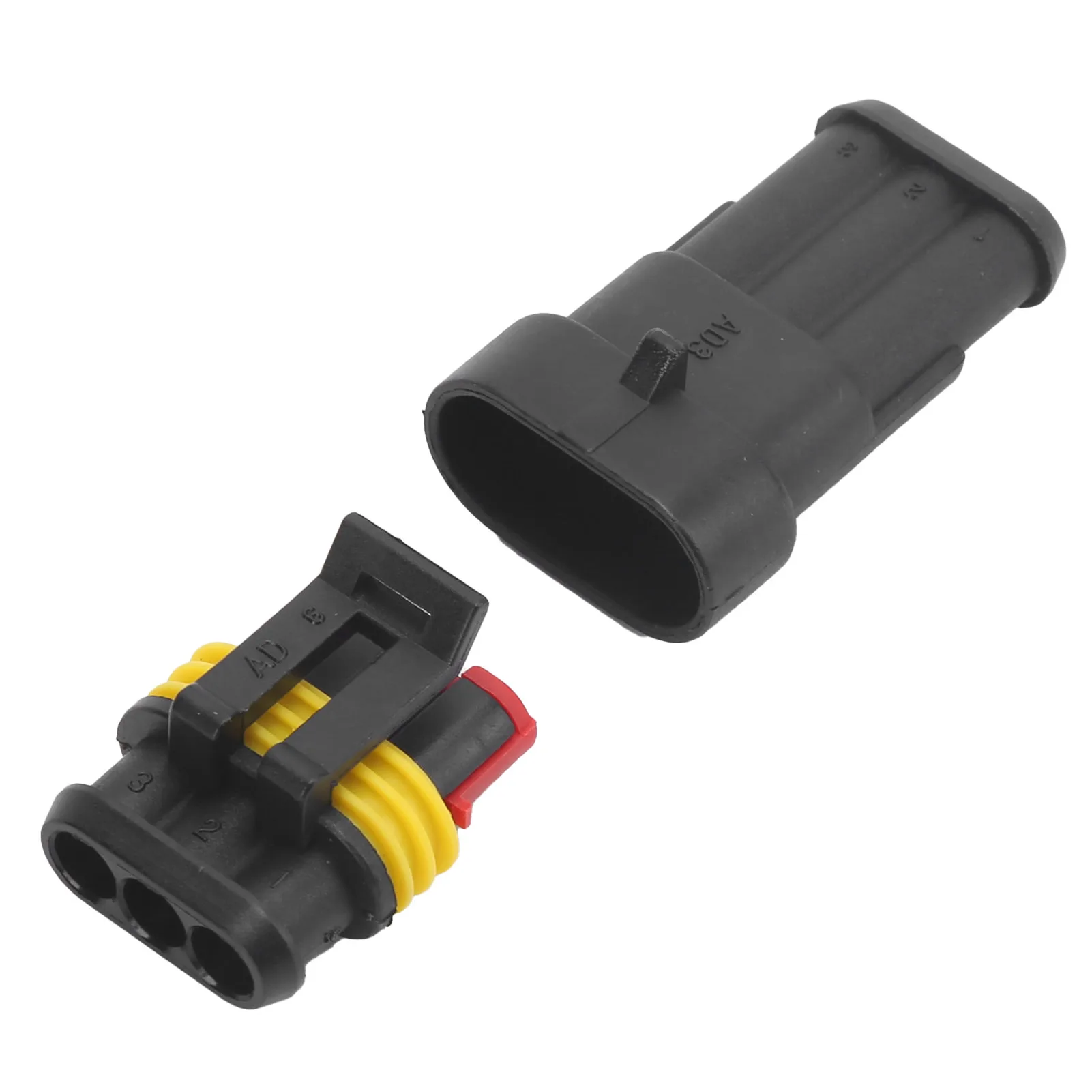 Conector impermeável super do fio elétrico, carro, caminhão, motocicleta, navio, 3Pin