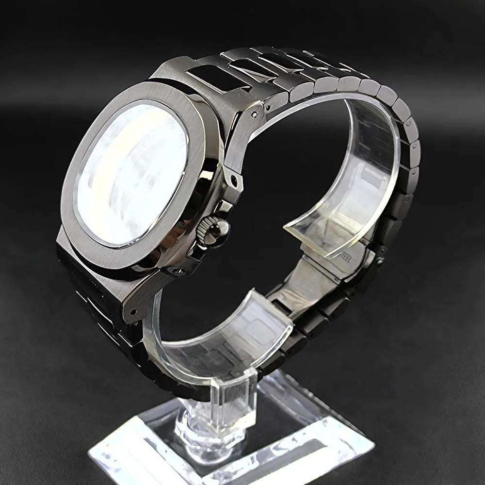 NH35 حافظة ساعة رجالي حافظة عالية الجودة الياقوت الزجاج ساعة رجالي مناسبة ل NH35 ساعة يد تعمل بالحركة اكسسوارات أدوات إصلاح ﻿