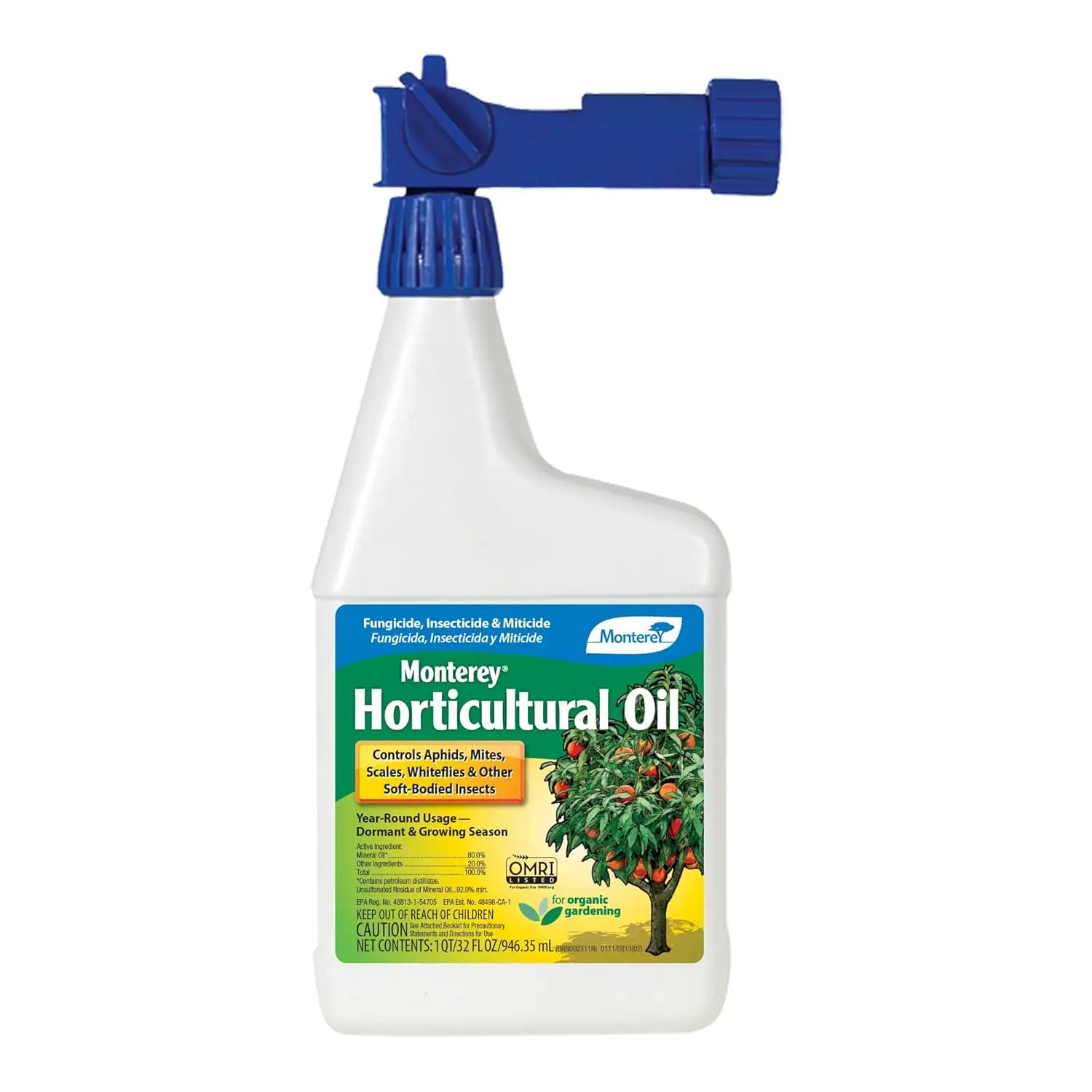 

Натуральный садоводный масляный спрей для борьбы с насекомыми, безопасная обработка пестицидов (32 унции)