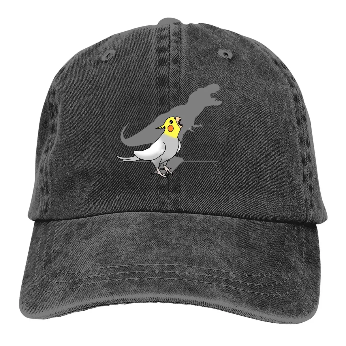 Dinosaur Shadow Baseball Caps Peaked Cap Parrot Birds Pet Sun Shade Hats for Men