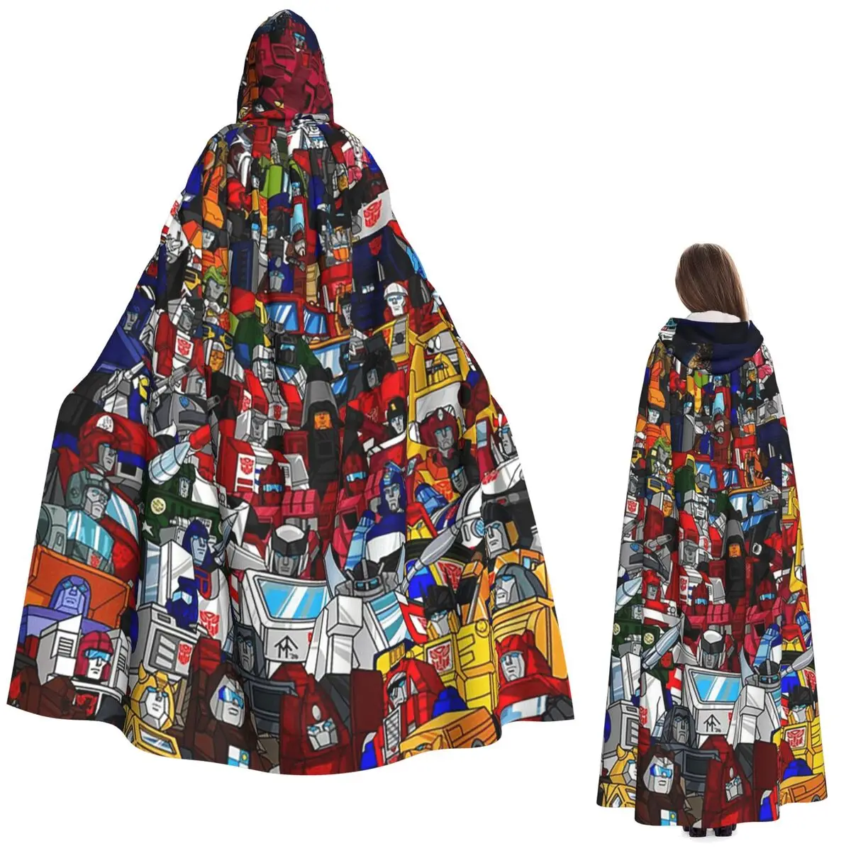 

G1 Трансформеры Автоботы Длинный Плащ С Капюшоном Ведьма Средневековый Костюм Косплей Накидка ХэллоуинВечеринка Взрослый Унисекс