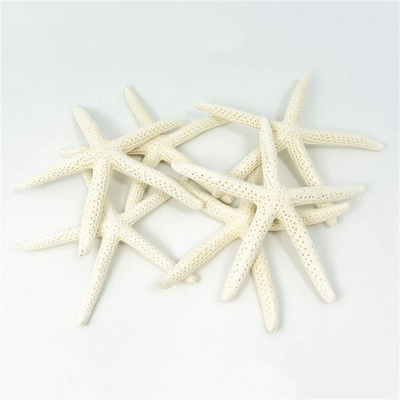 

A70P 48PCS White Finger Starfish 5-10Cm Decorative Five-Finger Starfish