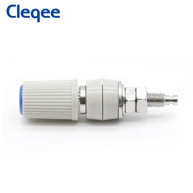 Cleqee P50012 24A High Current M5 X 48 4mm Banana Female Socket Female Jack Panel Socket Test Terminal Amplifier Binding Post