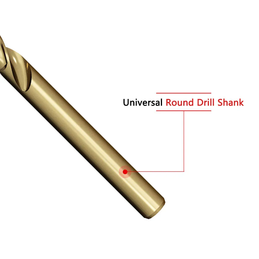 Trapano elicoidale M35 allungato contenente cobalto ad alta durezza 200mm speciale per trapano a foro profondo in acciaio inossidabile per legno metallico 2.5-10mm