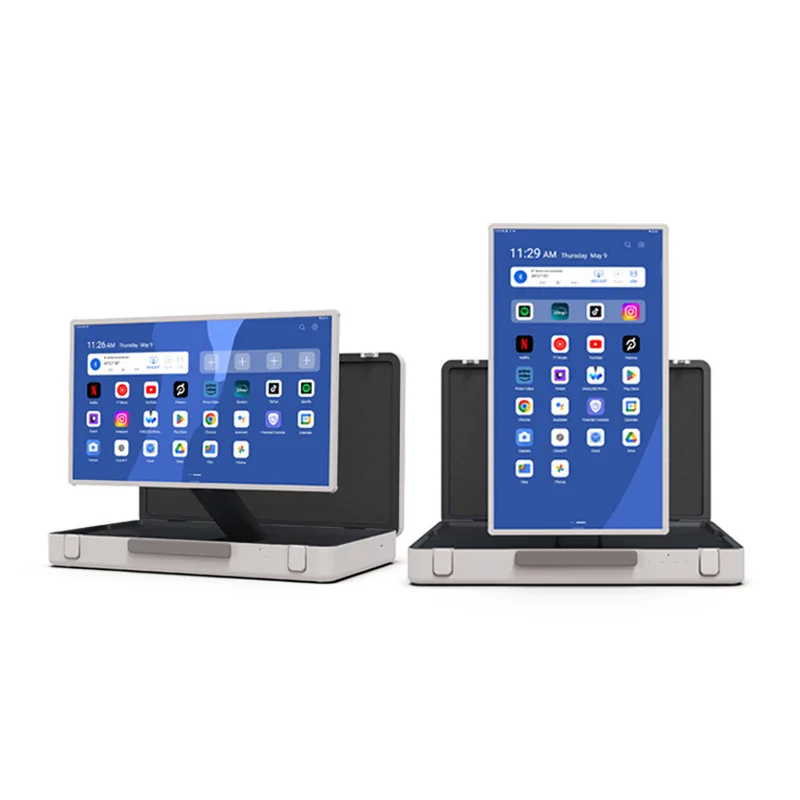 Portable Android Touch Display LED Girlfriend Screen Briefcase Suitcase All-in-One Machine