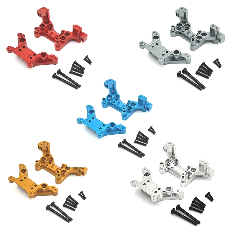 Metal Front And Rear Shock Towers For MJX H16 16207 16208 16209 16210 1/16 RC Car Upgrade Parts Accessories image 4