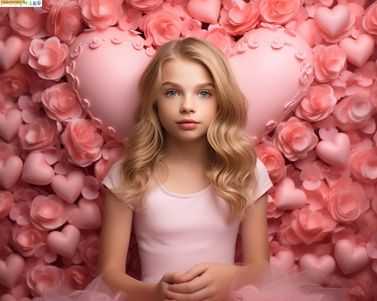 

Valentine's Day Digital Photography Backdrops Magical Cascade Warmth Stage Red Rose Romantic Wedding Photo Background SC-01