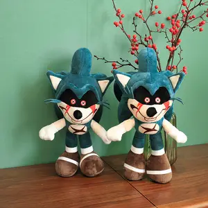 40cm Sonic exe game super cool dark hell Sonic plush doll plush toy doll boy Christmas birthday gift AliExpress 26