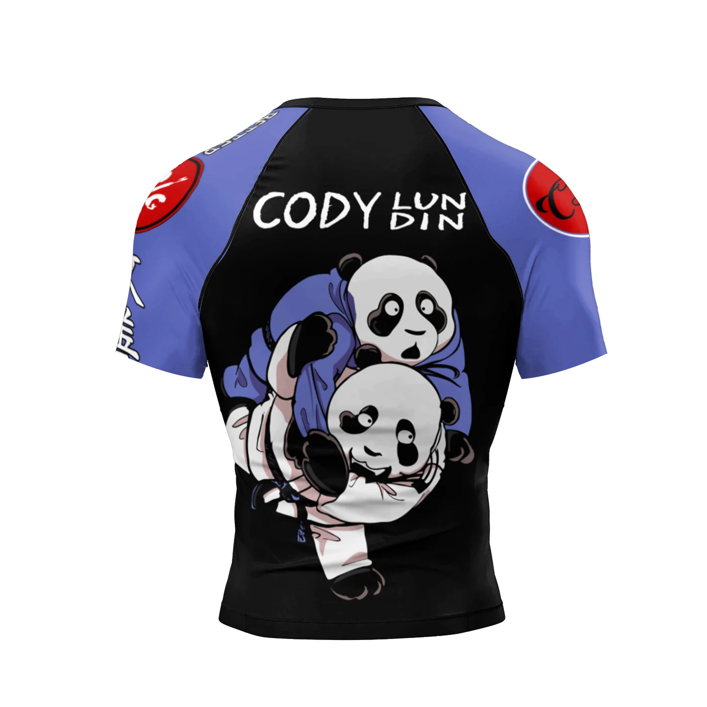 Cody Fashion Bjj Rashguard Panda Printed Muay Thai Wear Sublimation Custom Brazilian Jiu Jitsu Bjj Rash Guard No Gi Rash Guard