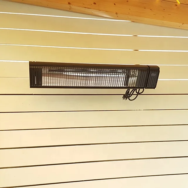 For Wall Mounted Electric Carbon Fibre Infrared Heater Outdoor IP65 Waterproof 6 Heat Settings Garden Patio Model