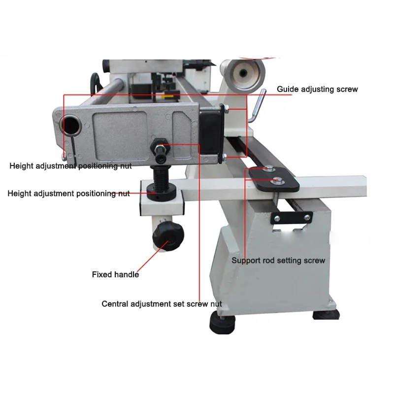 JWL1218VD Woodworking Lathe Frame Copy Holder Kit Tools With Lengthened Guide Rail 550 MM Workshop Accessories For Bed Extension