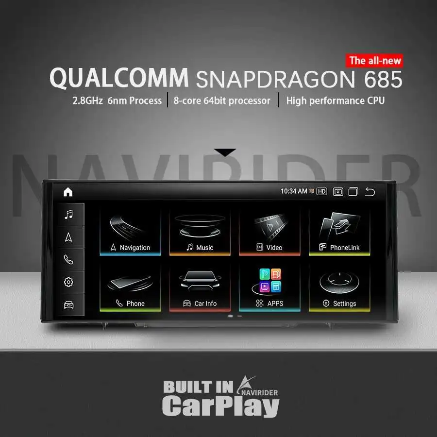 

12.3" Android 13 Screen Wireless Carplay Car Multimedia Video Player Gps Head Unit For AUDI Q3 13-18 Navigation 2.8GHZ Processor