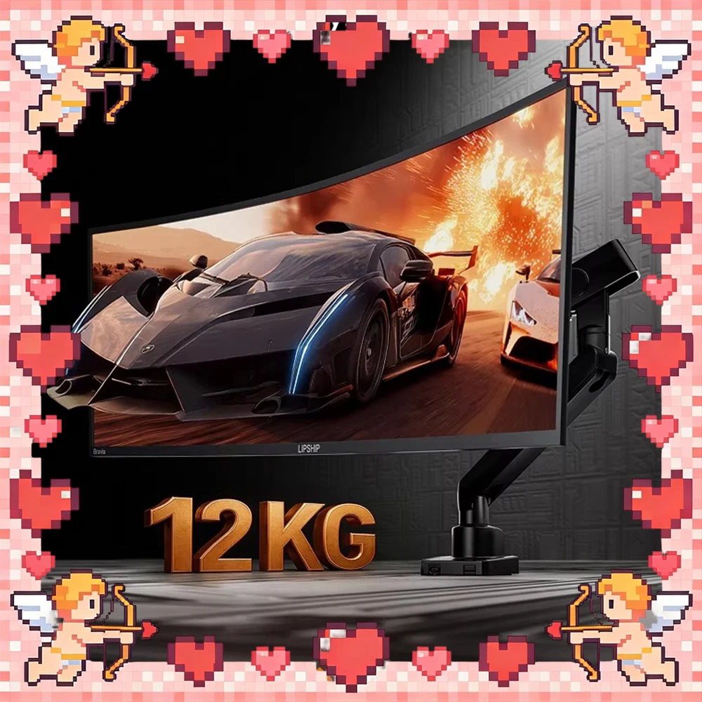 Brateck E500 Display Bracket Five-Axis Linkage Heavy Screen Don't Sink Your Head Computer Display Screen Bracket VESA Board Gift