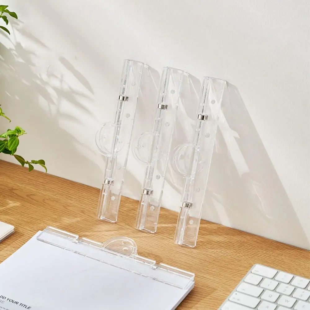 

Portable Plastic Magnetic Folders Transparent Magnetic File Folder Stationery Book Clip School