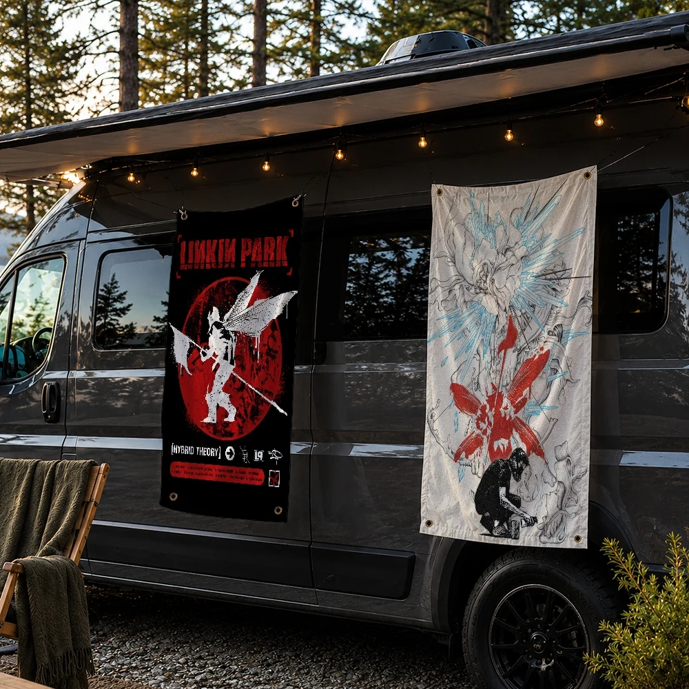 L-Linkin P-Park Rock Band flag Decoration Outdoor Picnic Party Art Hanging Home Camping Party Banner