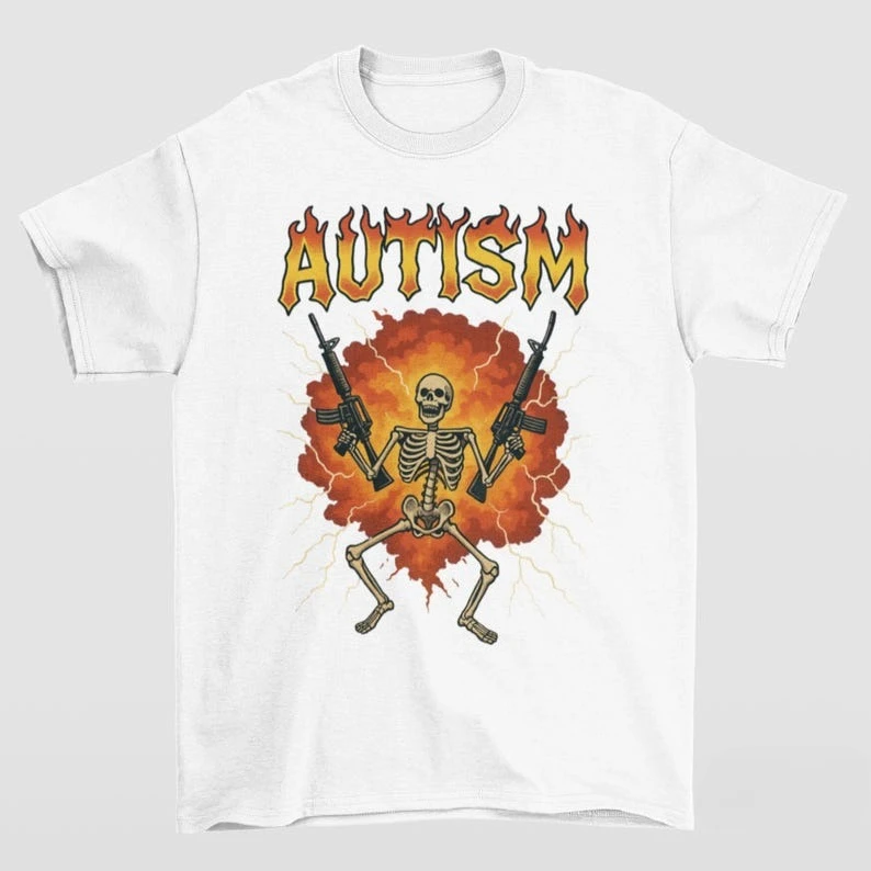 Autistic Funny Skeleton Meme T-shirt Japanese Social Anxiety Graphic Tee Funny Introvert Oversized T Shirt for Men Women