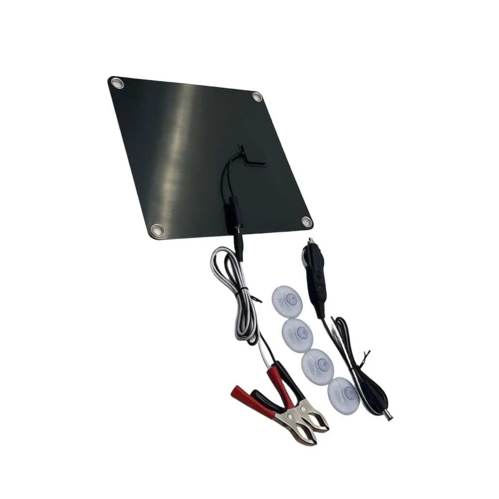 For Camping Trips 205*205mm 10W Solar Panel Monocrystalline Panel High Efficiency Conversion Low-light Performance