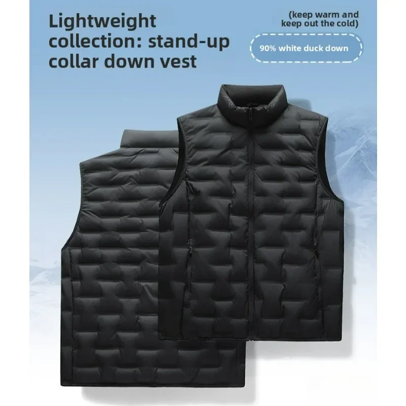 Men's Warm Vest, Windproof Lightweight Fashionable Outdoor Hiking Cycling Running Traveling Camping Daily Men's Casual Jacket