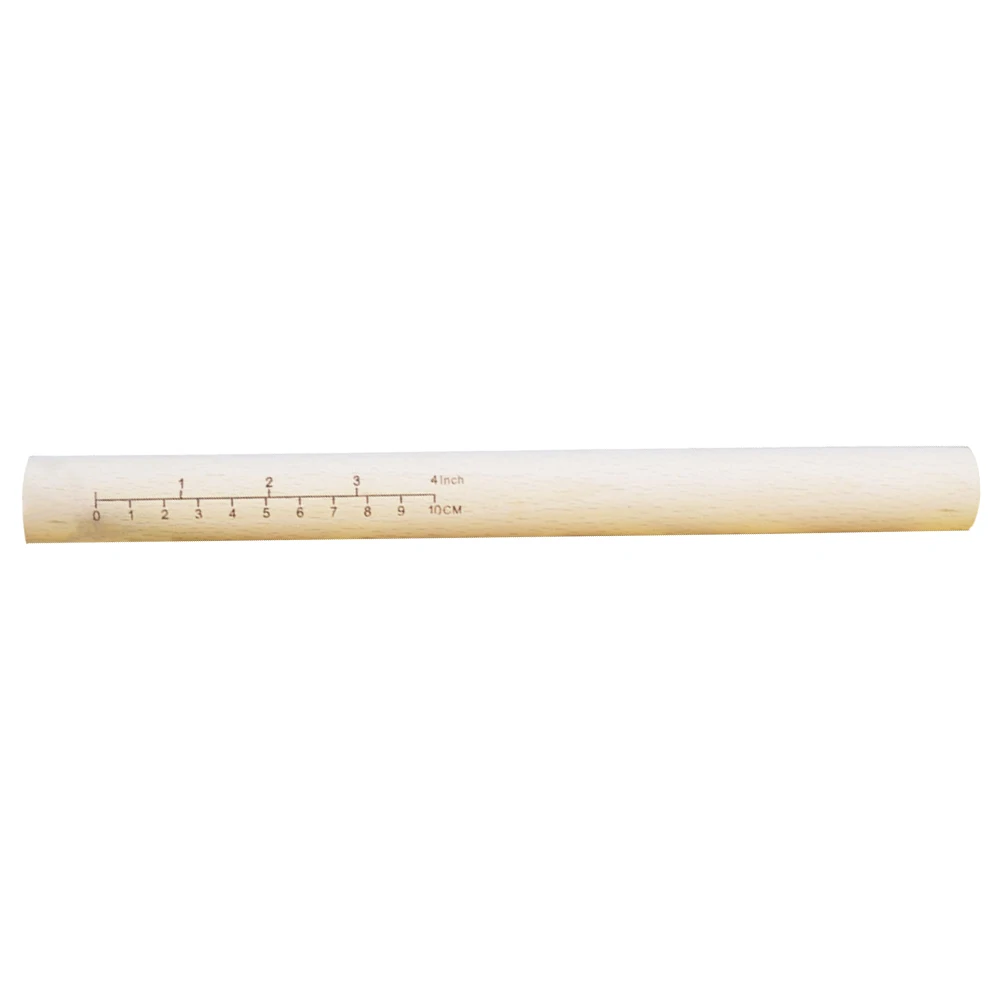 

2 Pcs Rolling Pin Wood Hard Wearing Non Stick Scale H Sturdy Bamboo Bread Roller Kitchen Tool Home Supplies