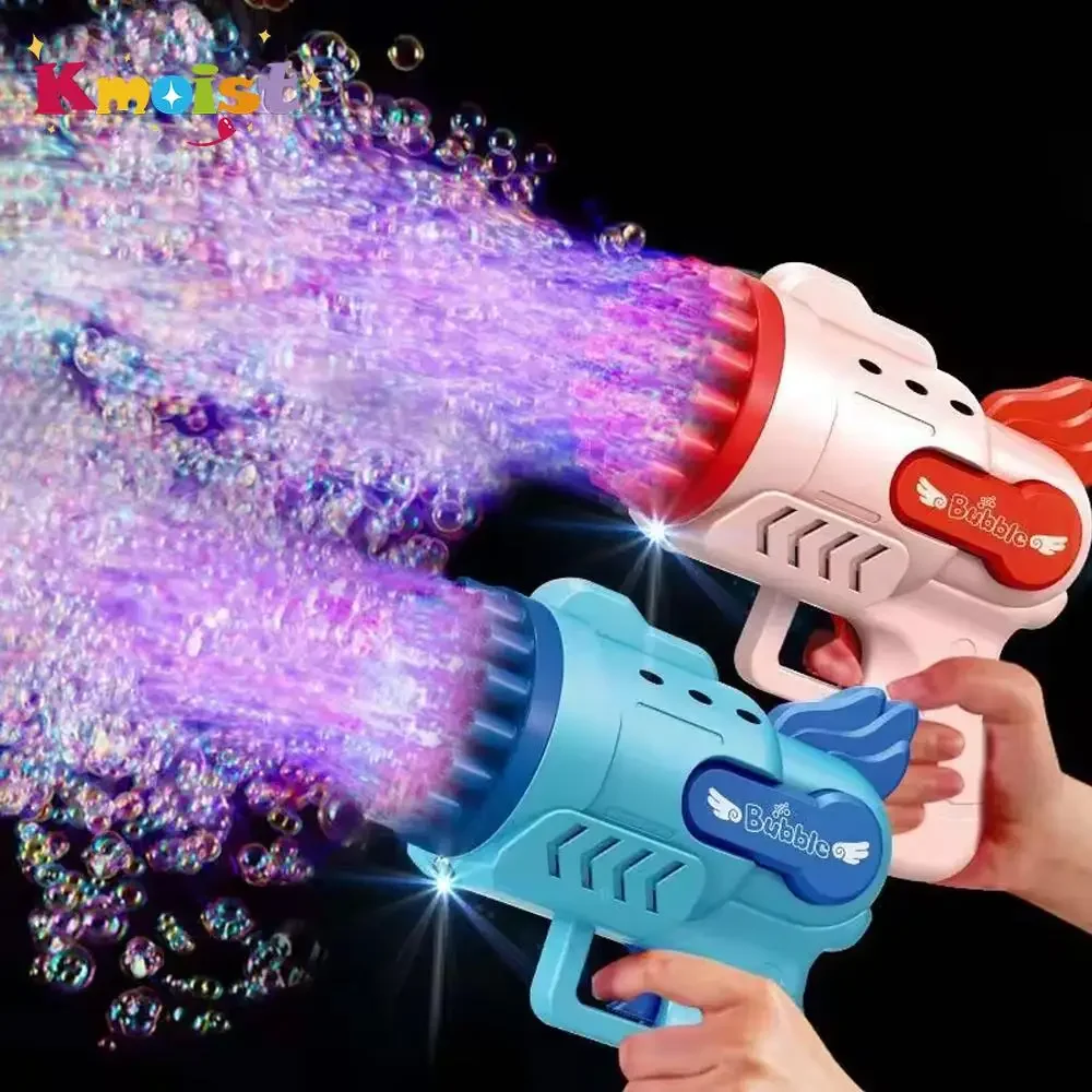 29 Holes Rocket Bubble Gun Bubble Toys Children Gifts Rechargeable Electric Bubbles Machine Outdoor Summer Toys for Kids Girls