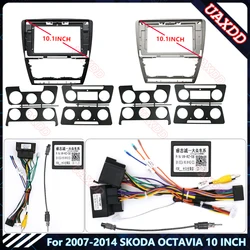 Car Radio Android Stereo Screens Navigation Cable Frame CANBUS for SKODA 2007-2014 OCTAVIA 10INCH