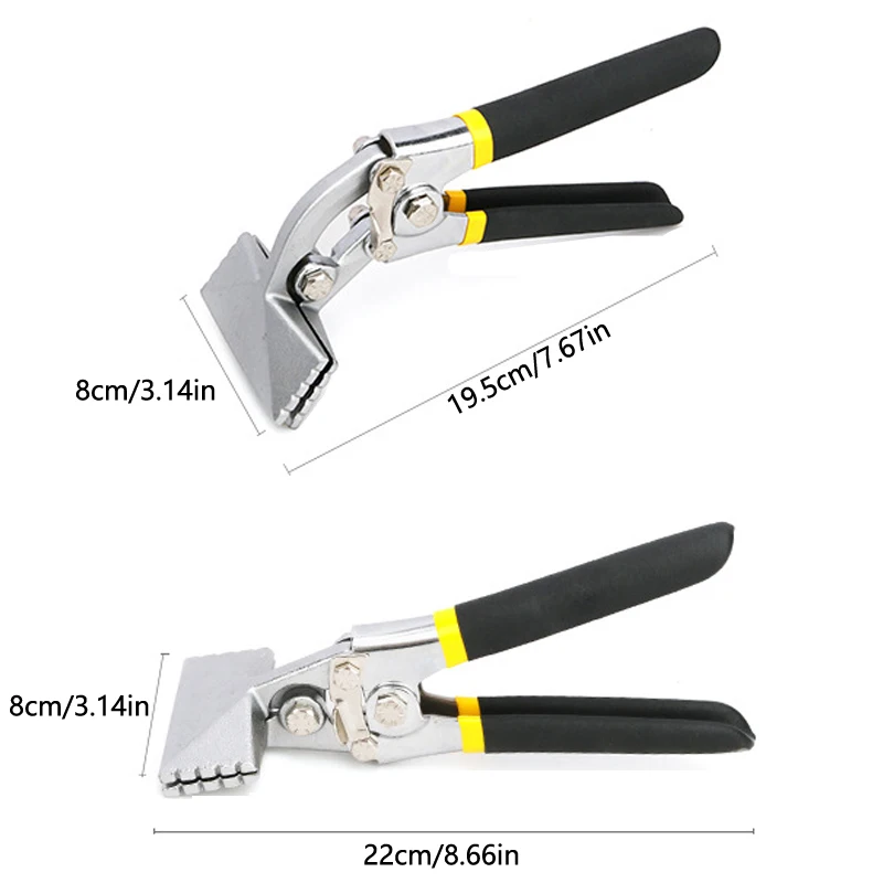 Sheet Metal Bending Pliers Straight Handle Hand Seamer Crimping Folding Tool Multifunctional