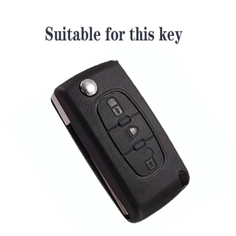 3 Button Remote Car Key Case Cover Holder Shell for Peugeot 308 207 307 3008 5008 Fob for Citroen C2 C3 C4 C8 Keys Accessories