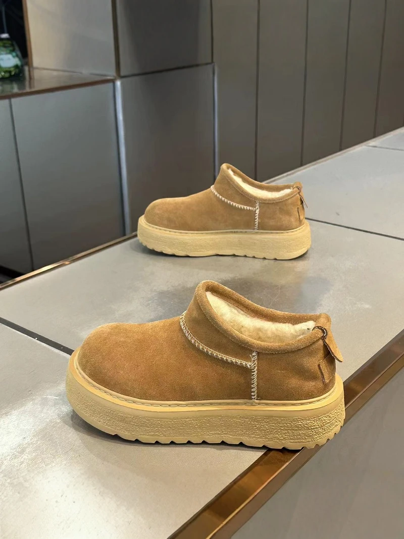 

Мужские зимние повседневные ботинки без шнуровки Fce на подкладке Bread oe, универсальные молодежные нескользящие теплые ботинки из хлопка Bule S...