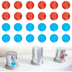 24Pcs 2 Colors Hot and Cold Water Stickers Epoxy Resin Hot Cold Indicator Sign Stickers Faucet Transfer Stickers making kit