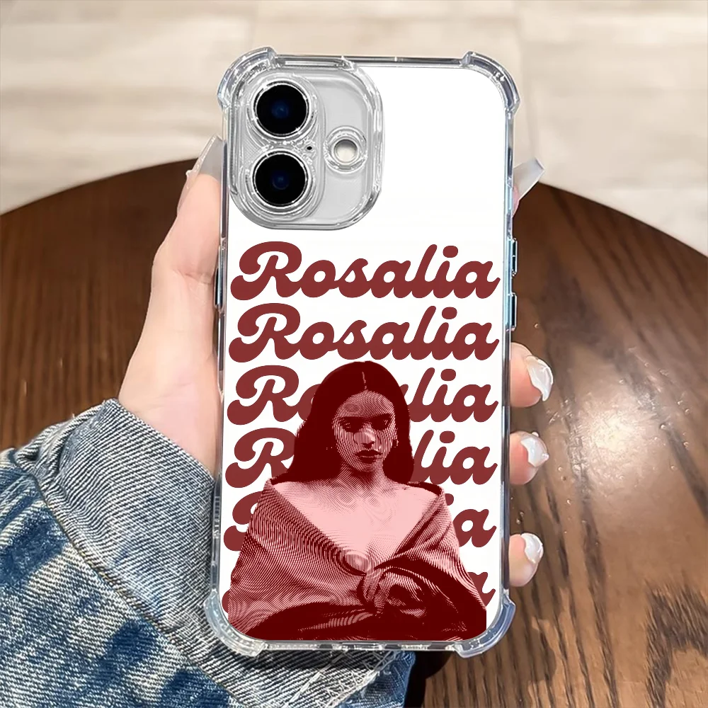 Singer L-Lus R-Rosalia phone case For Samsung Galaxy S25 S23 S24 S22 A06 A50 A07 A20S Ultra Plus FE Anti Fall Transparent