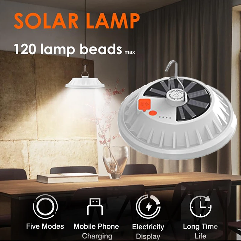 

Солнечная лампа для кемпинга, портативная лампа для палатки, лампа с зарядкой от USB, лампа для патио с дистанционным управлением, блок питания, кемпинг, скалы, барбекю, рыбалка