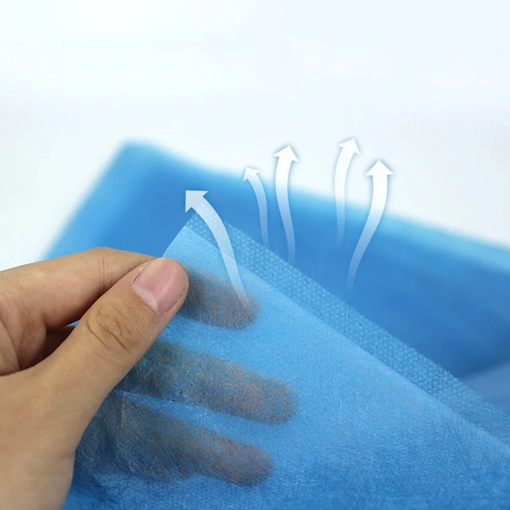 

40pcs/Bag or 80Pcs/Bag Disposable Surgical Drapes Surgical Sheet Blue Surgical Towel Non-woven Sterile Hole Sheet 600*600mm