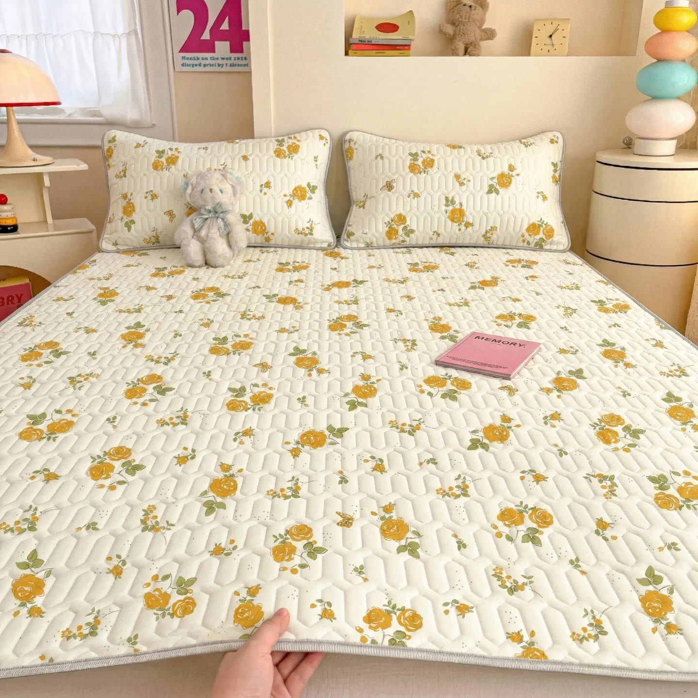 natural-latex-cooling-mat-three-piece-set-summer-double-size-home-use-ice-silk-mat-washable-dormitory-single-size-women's-mat