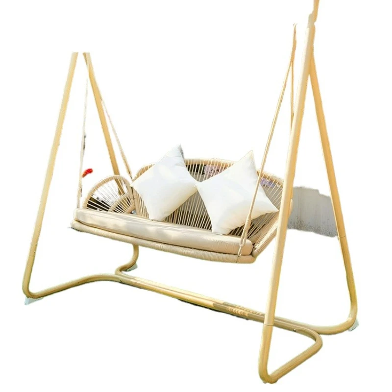 

Outdoor Swing Hanging Chair Indoor Double Hanging Basket Rattan Chair Outdoor Swing Garden Chair