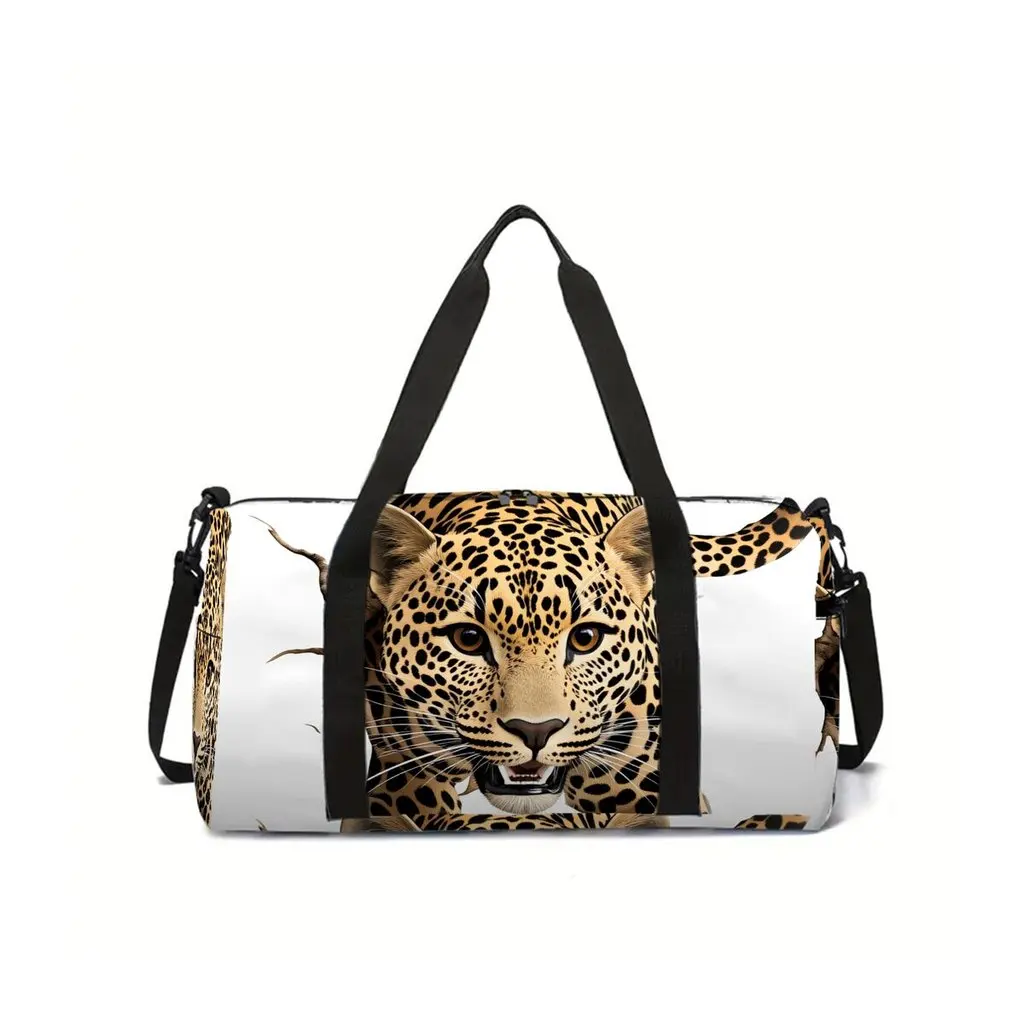 

Плоская школьная дорожная сумка с леопардовым принтом 2D, большая вместительная сумка на молнии, лучший подарок для мальчиков и девочек, модный стиль