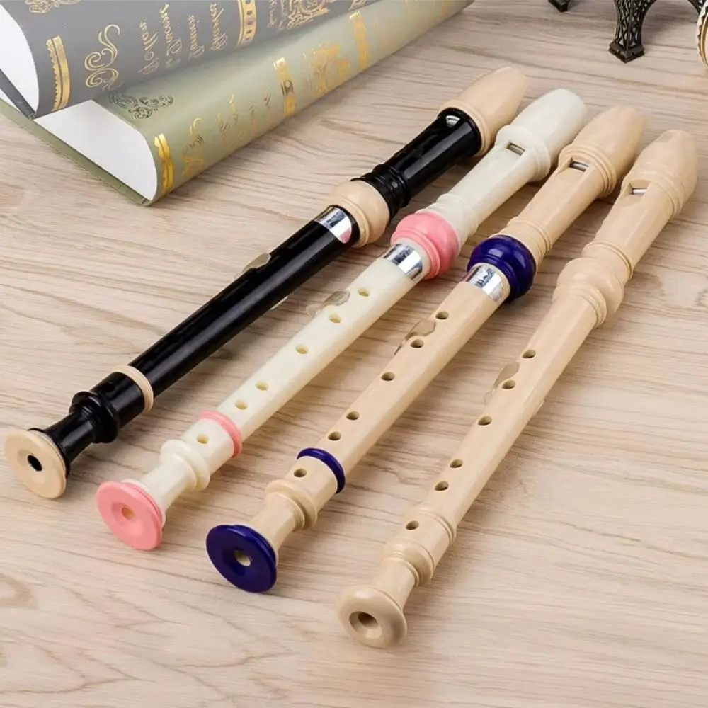 

Easy Adjustable Soprano Recorder Baroque Fingering Food Grade ABS Eight Hole Clarinet Non-toxic Natural Vertical Flute