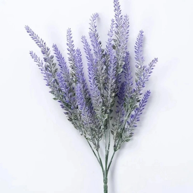 10 Bündel künstliche Lavendelblüten, Kopf, künstliche Blumen, Zuhause, Zimmer, Tischdekoration, draußen, Garten, Hochzeit, Dekoration, Pflanzen im Freien – Detail 7