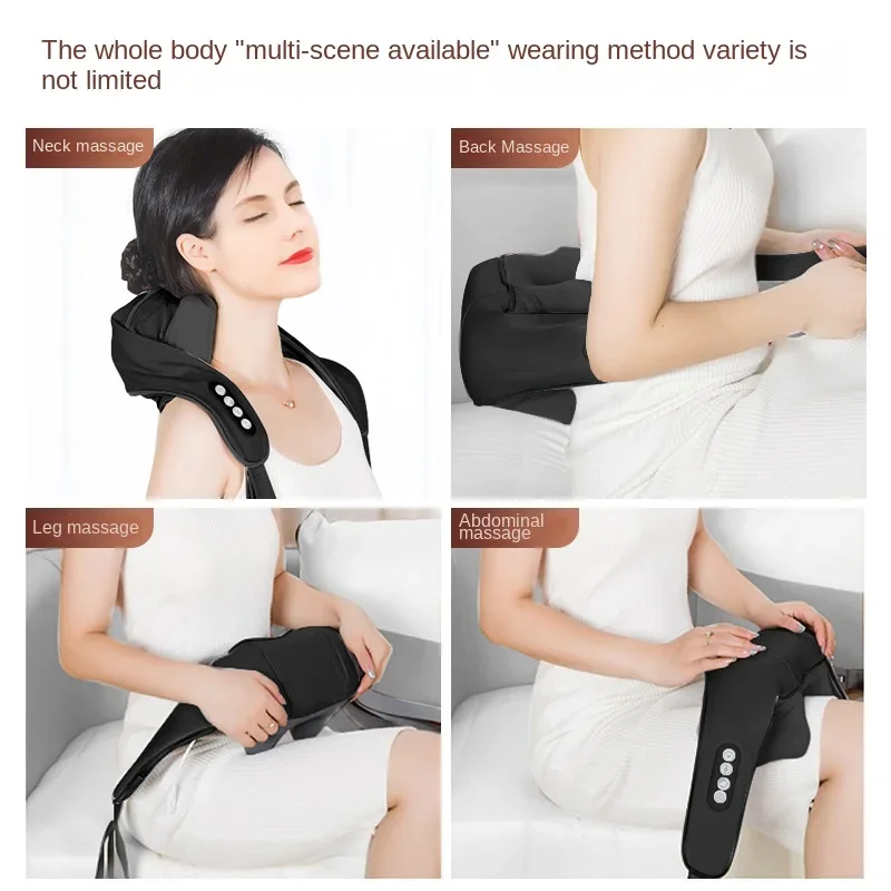 Trapezius Cervical Massage Shawl Household Kneading Neck and Shoulder Hot Compress Charging Model