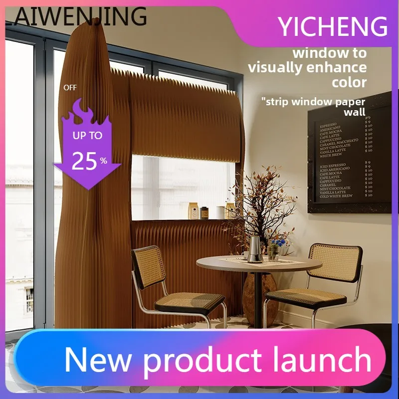 LYY  office partition wall self-installed folding removable screen window paper wall