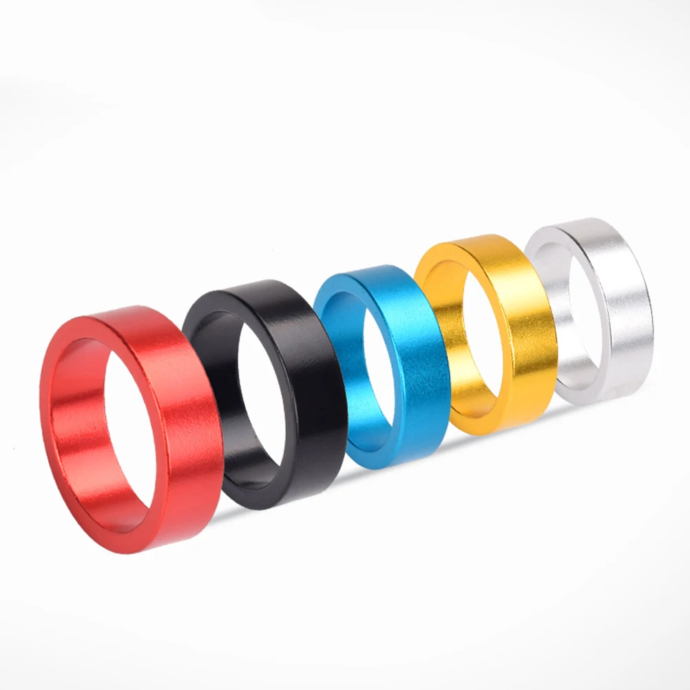 

20pcs Aluminum Alloy Bike Washers 28.6mm Spacers Diverse Colors Road Bike Fork Parts Accessories Lightweight Easy Install