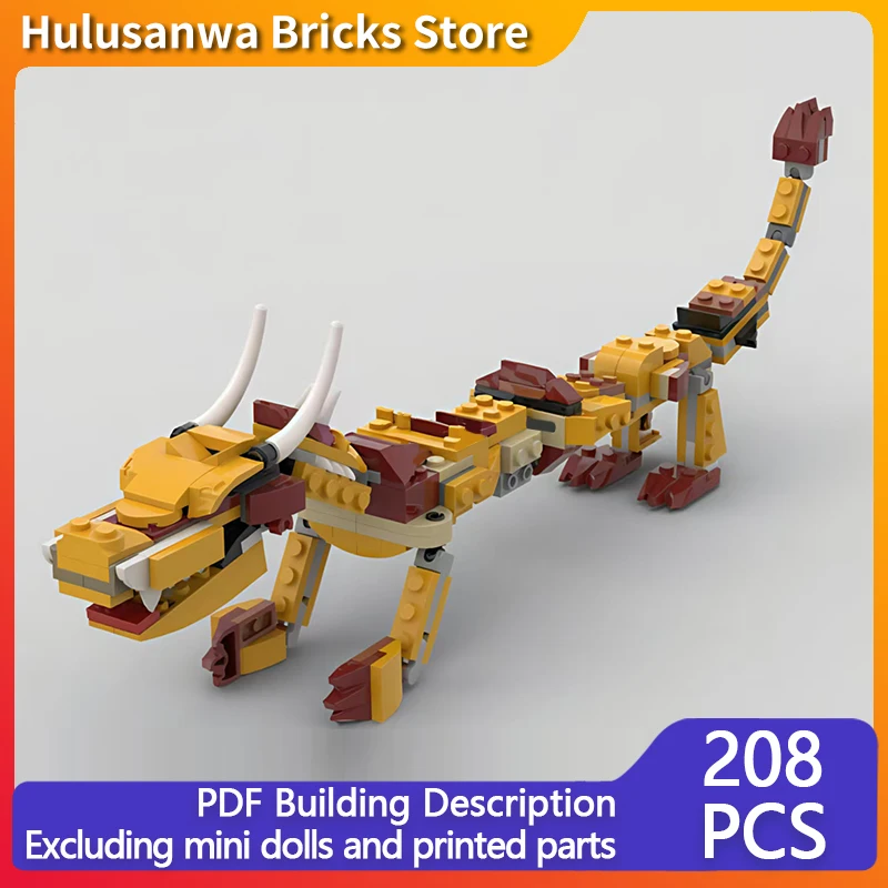 

Creators Animal Series Model MOC Building Block Golden Dragon Modular Technology Gifts Holiday Assemble Children Toys Suit