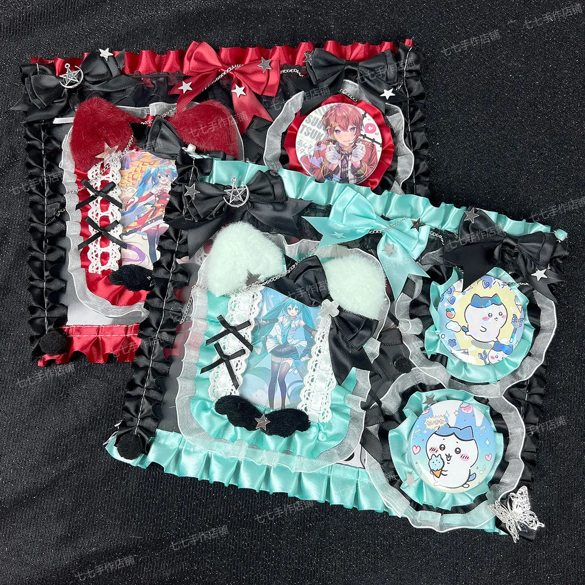 Original Two-dimensional Prickling Pain Bandaging Board Decoration Animation Peripheral Gu Mei Bar To Lta Bag Accessories